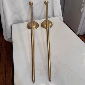 Trumpet Wall Sconce Candle Holders Gold Aspar Z Gallerie Pair 33" L Castlecore